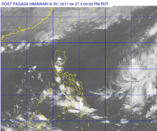 Tropical Storm 'Dante' can be seen on the right of this satellite image. PAGASA PHOTO