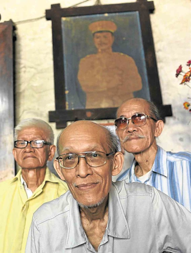 The Resurreccion brothers—Rafael (left), Teodoro Jr. (center) and Reymundo (right)—are descendants of Antonio and Juan Luna. —PHOTOS BY EV ESPIRITU