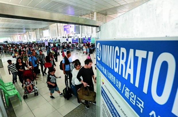 Bureau of Immigration hiring personnel airport lanes