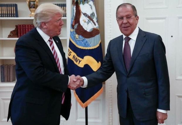 Donald Trump meets Sergey Lavrov in White House - 10 May 2017