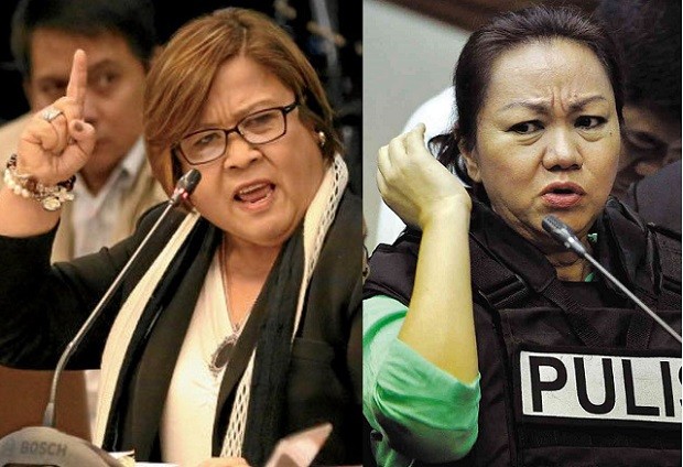 Detained Sen. Leila de Lima (left) is daring alleged pork barrel scam mastermind Janet Lim Napoles (right) to return ill-gotten wealth she might have amassed. De Lima chided Napoles after the latter offered to squeal on ranking officials of the Aquino administration reportedly not included by De Lima in the pork barrel cases. INQUIRER FILES