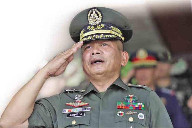 Lt. General Ferdinand Quidilla, commander of the Armed Forces Southern Luzon Command. (FILE PHOTO BY DELFIN T. MALLARI JR. / INQUIRER SOUTHERN LUZON)