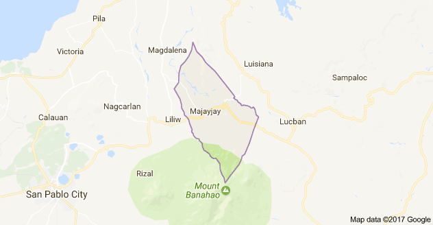 Majayjay town in Laguna (Google maps)