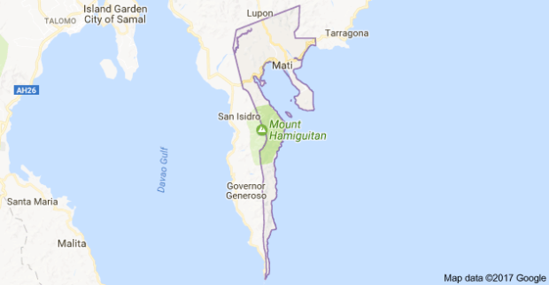 Mati City, Davao Oriental -- Google map