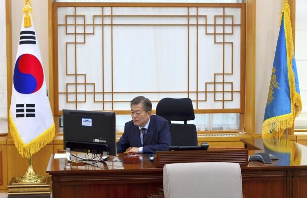 Moon Jae-in - Blue House in Seoul - 12 May 2017