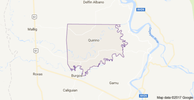 Quirino town in Isabela (Google maps)