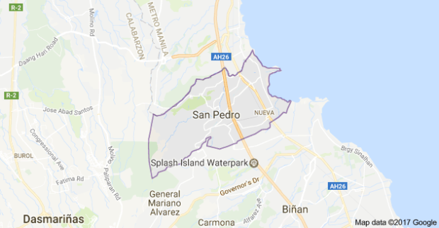 San Pedro City, Laguna (Google maps)