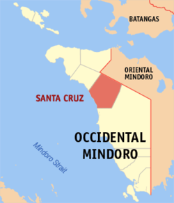 Santa Cruz town, Occidental Mindoro (Wikipedia maps)