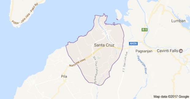Sta. Cruz, Laguna (Google maps)