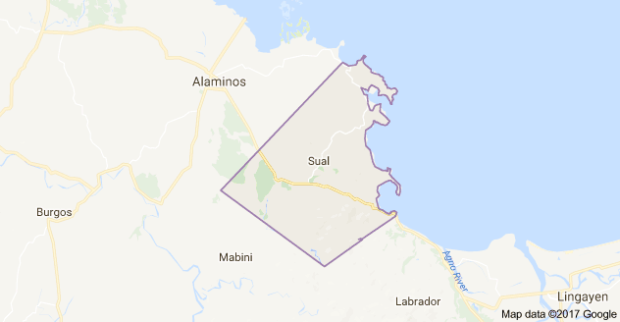 Sual, Pangasinan (Google maps)