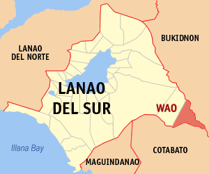 Wao, Lanao del Sur (Wikipedia maps)