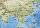 star marks epicent earthquake China Xinjiang