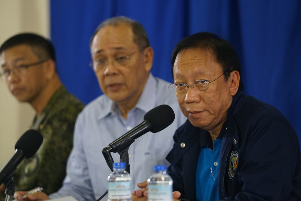 Solicitor General Jose Calida announces the state of Martial Law and the suspension of the privilege of the Writ of Habeas Corpus in Mindanao should not be a cause for alarm to all law-abiding citizens. He also confirmed that foreign jihadists are now trying to establish a caliphate in Mindanao. Calida made the announcement on May 26, 2017 during a press briefing at the Royal Mandaya Hotel in Davao City. PRESIDENTIAL PHOTO