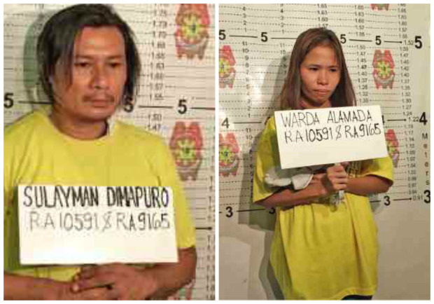 Prior to the couple’s  capture on Tuesday,  a Bacoor  court had issued a warrant for their arrest on charges that they operated a drug den. —Dexter Cabalza