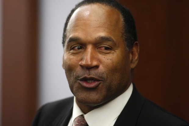 This file photo taken on September 25, 2008 shows  former NFL star OJ Simpson in District Court during his trial at the Clark County Regional Justice Center in Las Vegas, Nevada.  After spending nearly a decade behind bars, Simpson will be up for parole in July 2017, the Nevada Department of Corrections said on May 22, 2017, although a date for the hearing has not yet been set. AFP FILE PHOTO