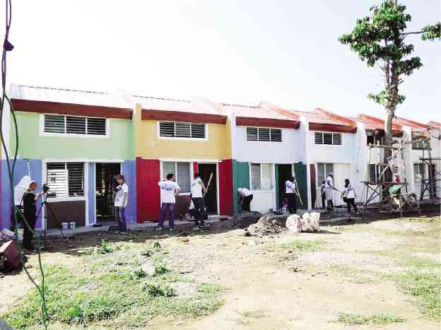 Housing units under the government's socialized housing program (INQUIRER FILE PHOTO)