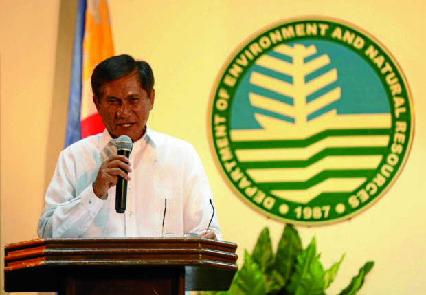 Environment Secretary Roy Cimatu (Photo by LYN RILLON / Philippine Daily Inquirer)
