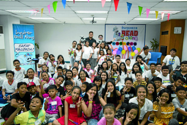 WHY DADS MATTER Children listen to inspiring tales about fathers and heroes during Inquirer Read-Along’s Father’s Day celebration. —ALEC CORPUS