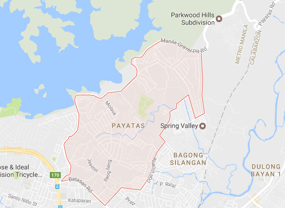 Payatas, Quezon City map