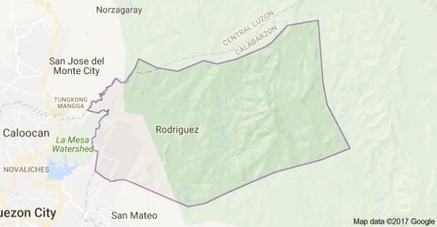 Rodriguez, Rizal -- Google maps. STORY: Rodriguez town reverts to old name Montalban