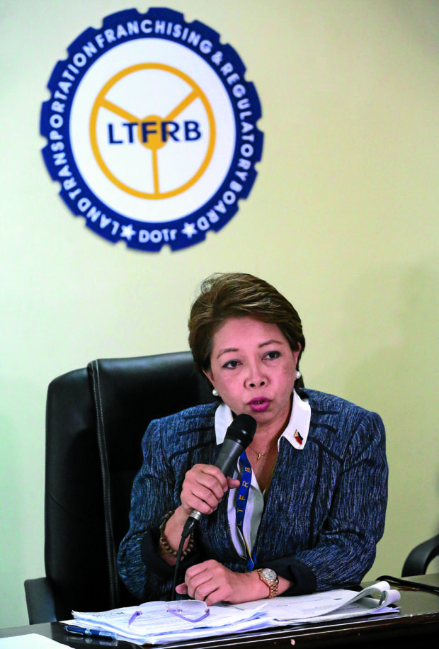 LTFRB board member Aileen Lizada