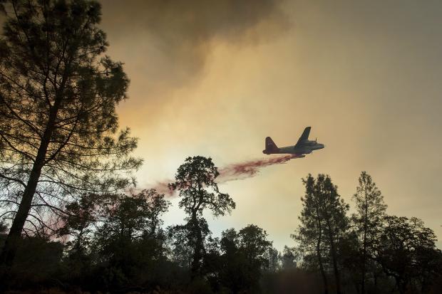 Firefighting plane in California - 8 July 2017