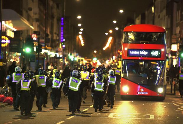 London riot police - 28 July 2017