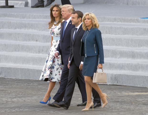 Melania Trump - Donald Trump - Emmanuel Macron - Brigitte Macron - Bastille Day in France - 14 July 2017