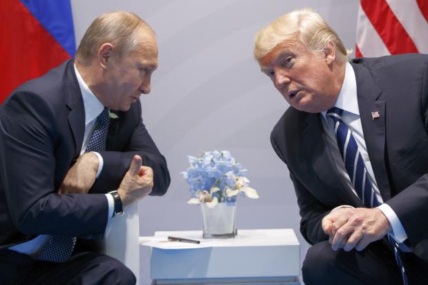 Vladrimir Putin and Donald Trump - G-20 Summit - Hamburg - 7 July 2017
