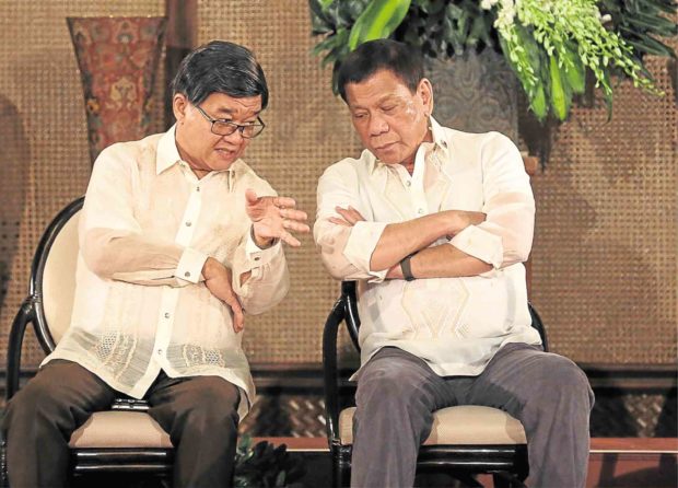 President Duterte and Justice Secretary Vitaliano Aguirre II Volunteers Against Crime and Corruption