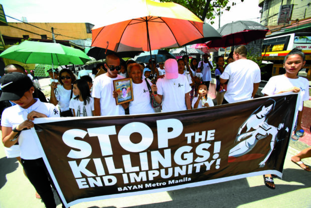 Leover Miranda funeral march protest war on drugs drug killings