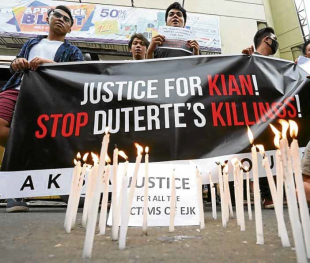Kian delos Santos protest Akbayan Youth Cebu City Philippines
