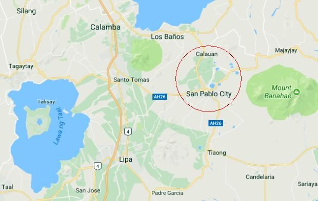 Calauan and San Pablo City in Laguna - Google Maps