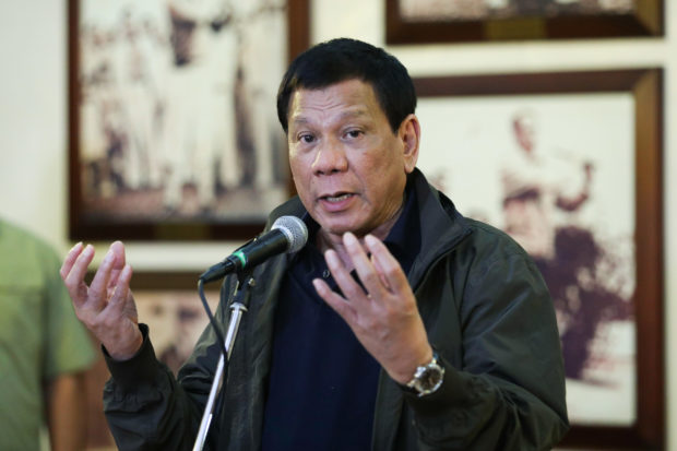 President Rodrigo Roa Duterte, in an interview with the Malacañang Press Corps (MPC) at the Malago Clubhouse, Malacañang Park in Manila on August 21, 2017, announces that he is searching for a competent secretary who will replace former Social Welfare and Development Secretary Judy Taguiwalo. He added that he is looking for an official who has a genuine empathy for the poor and marginalized and is committed to addressing their plights. ROBINSON NIÑAL JR./PRESIDENTIAL PHOTO