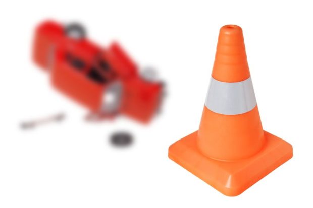 toy cone, plastic traffic cone, traffic cone