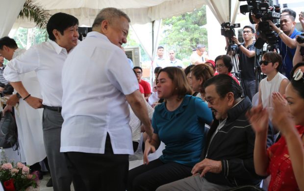 Joseph Estrada and Sara Duterte-Carpio