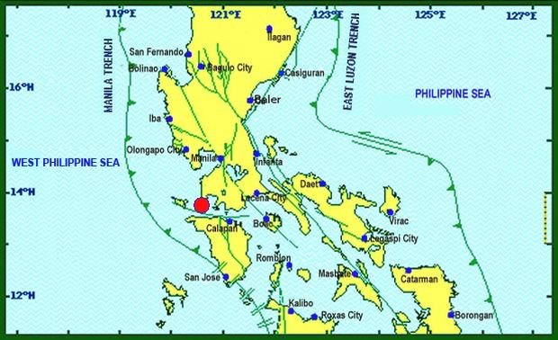 4.9 quake off Batangas