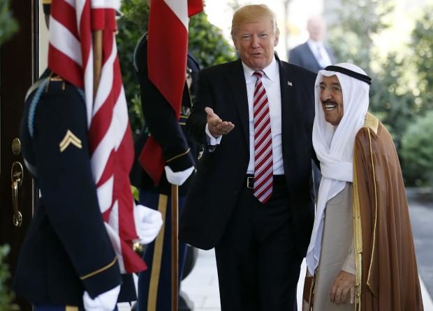 Donald Trump and Sheikh Sabah Al Ahmad Al Sabah - White House - 7 Sept 2017