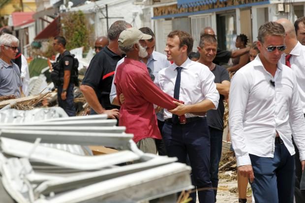 Emmanuel Macron in St. Martin - 12 Sept 2017