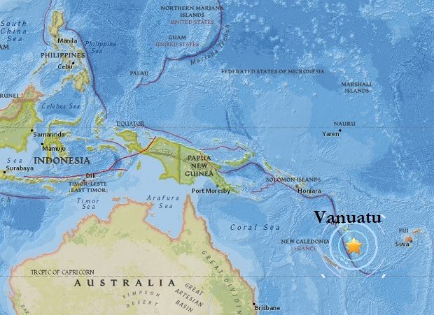 Vanuatu, Pacific region, earthquake, tsunami