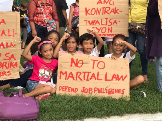 martial law protest