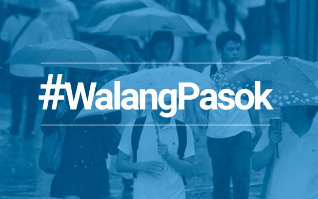 Class suspensions for September 4 due to bad weather