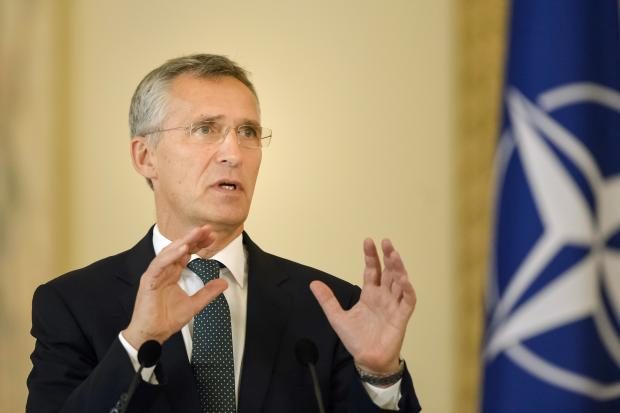 Jens Stoltenberg - news conference in Romania - 9 Oct 2017