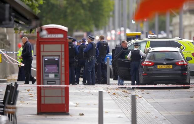 London car crash - 7 Oct 2017