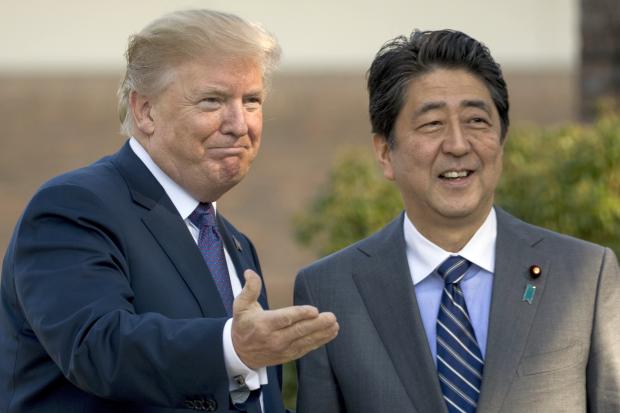 Donald Trump and Shinzo Abe - 5 November 2017