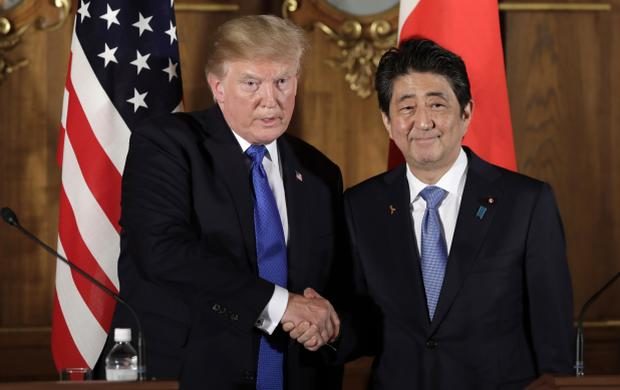 Donald Trump and Shinzo Abe - 6 November 2017