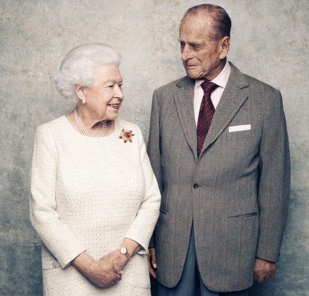 Queen Elizabeth and Prince Philip - Nov 2017