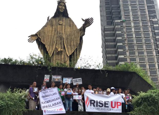 Rise Up members at Edsa Shrine - 5 November 2017
