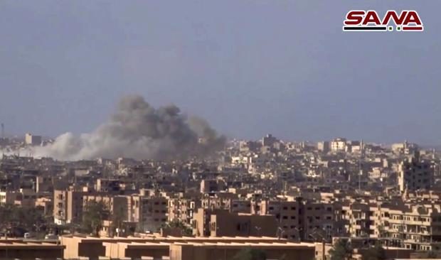 Syrian government shelling of Deir el-Zour - 2 November 2017