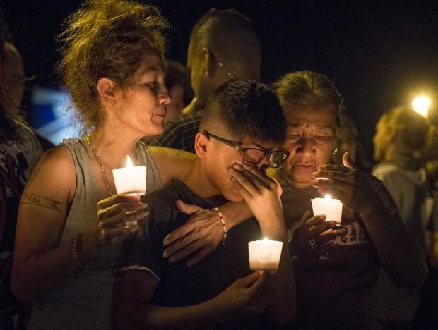 Vigil for victims of Texas church shooting - 5 Nov 2017